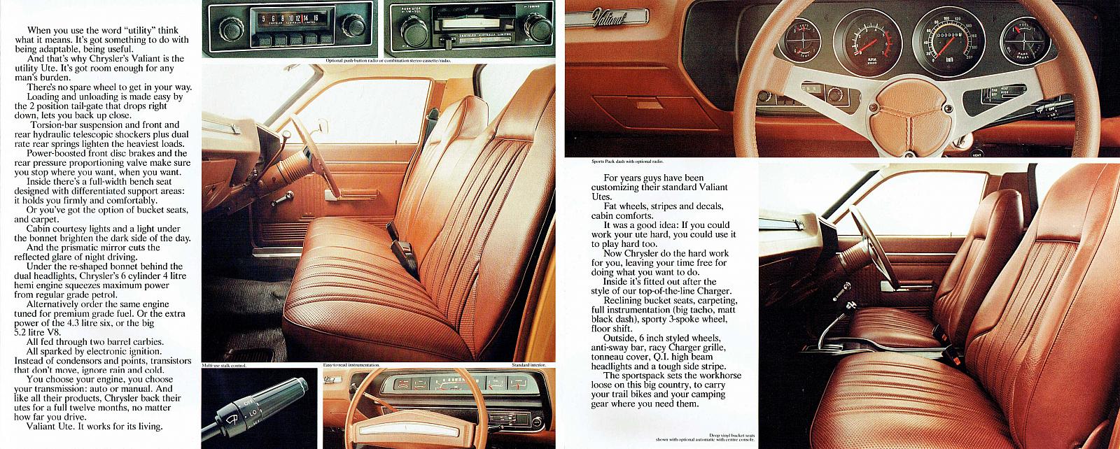 1976 Chrysler CL Valiant Utility Brochure Page 4